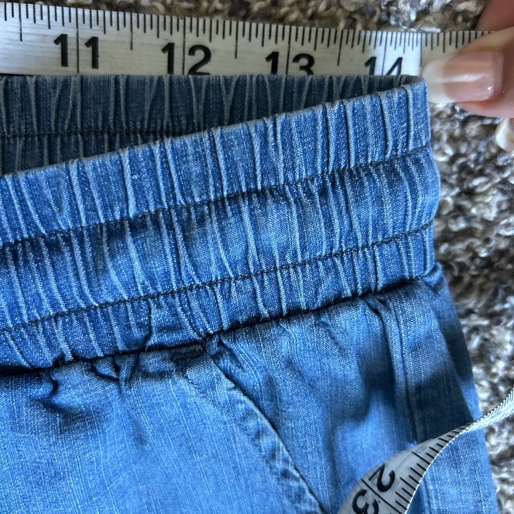Hurley Girls Chambray Cargo Style Joggers size XL - Picture 6 of 10
